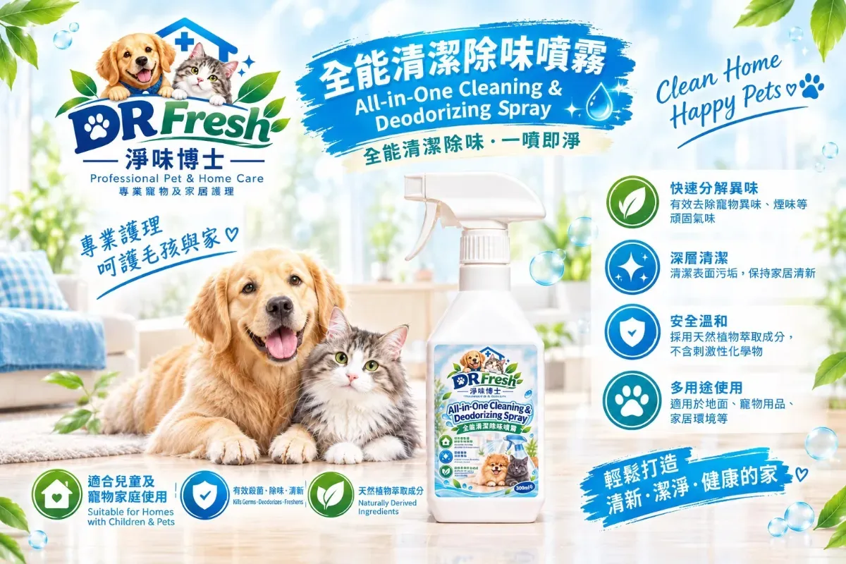 Dr. Fresh 淨味博士 全能清潔除味噴霧