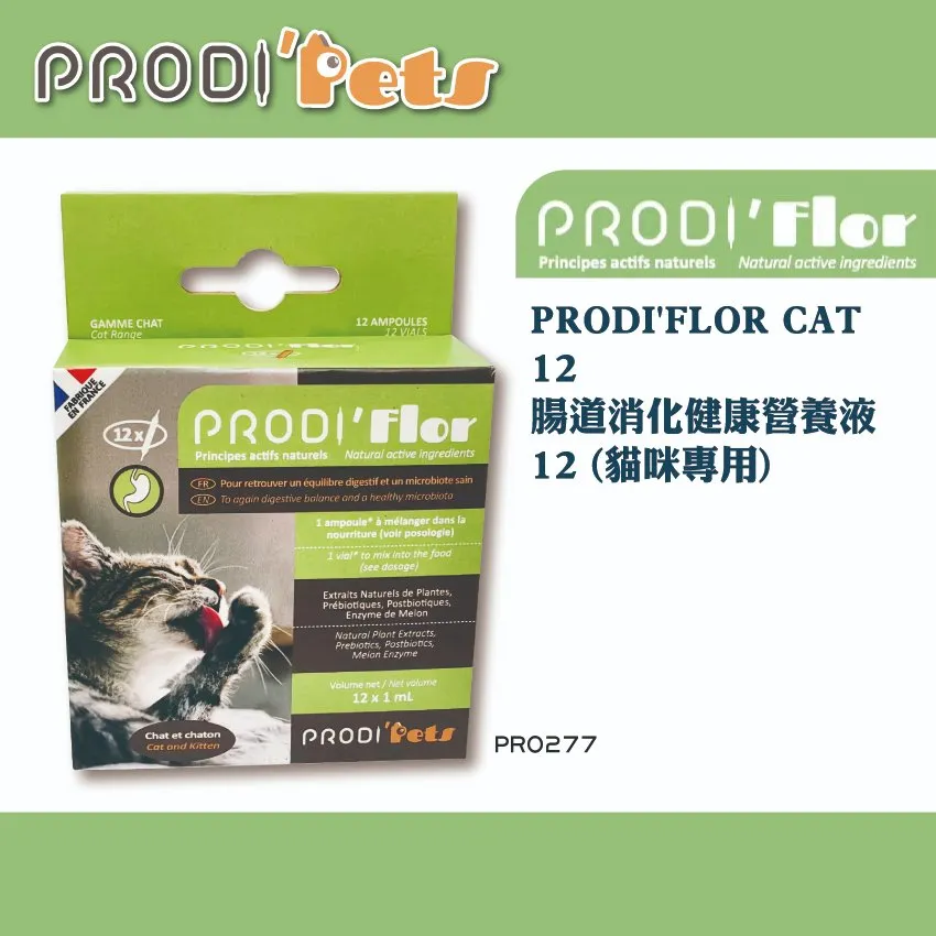 PRODI'FLOR 腸道消化健康營養液 (貓咪專用)